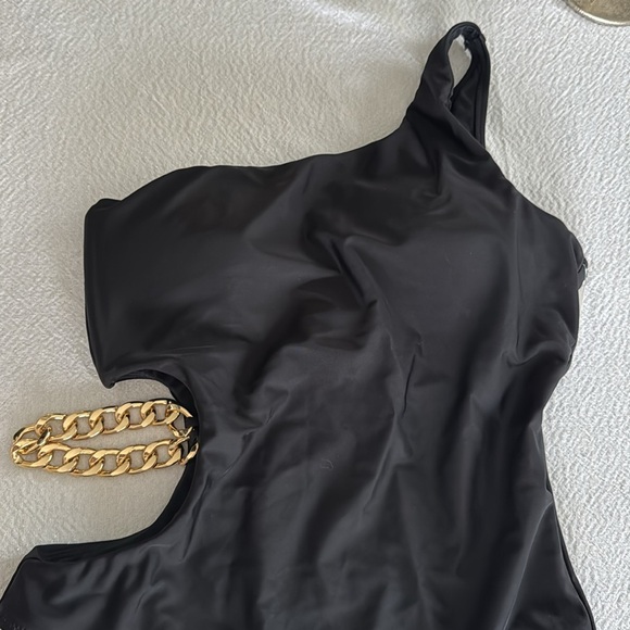 L’AGENCE Ava Chain One-Piece Swims, Size Large, $275 - Picture 14 of 16